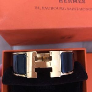 Hermes Clic Clac GM black . Mint condition